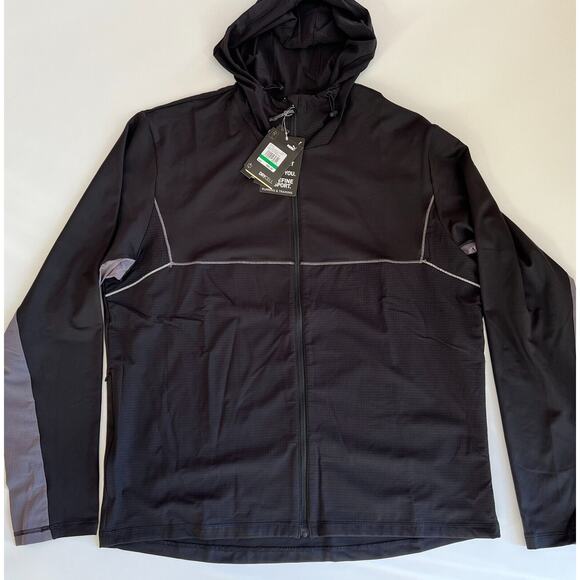 Puma Men's Run Cooladapt Full Zip Jacket Black 520848 01 Size L NWT - Picture 1 of 12